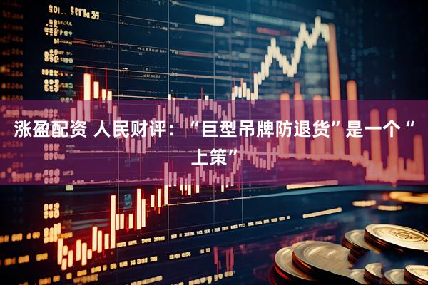 涨盈配资 人民财评：“巨型吊牌防退货”是一个“上策”